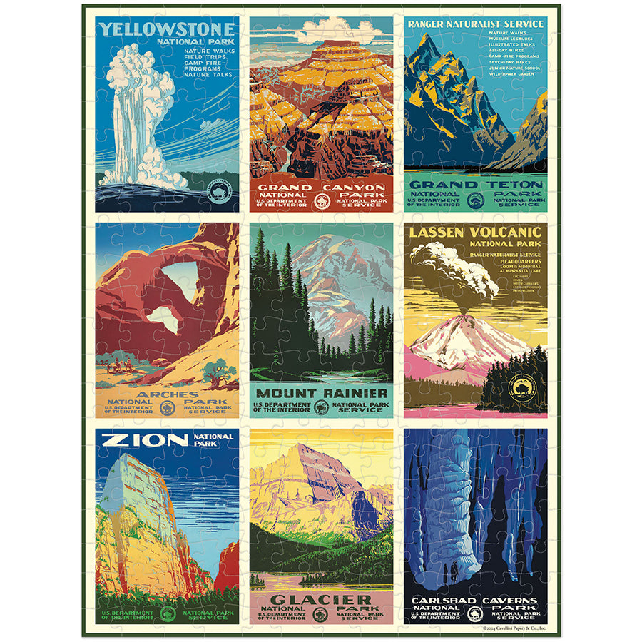 National Parks Posters 240 Piece Mini Puzzle