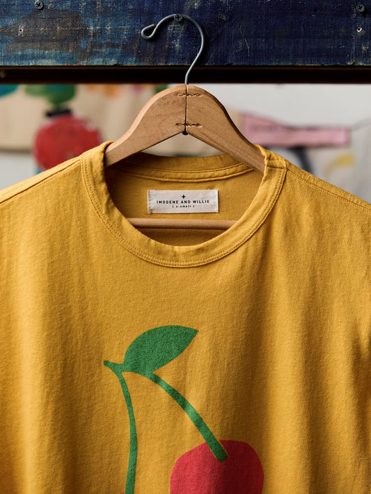The "Cherry" Tee In Gold