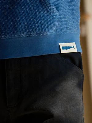 Whale Patch Pullover in Marine