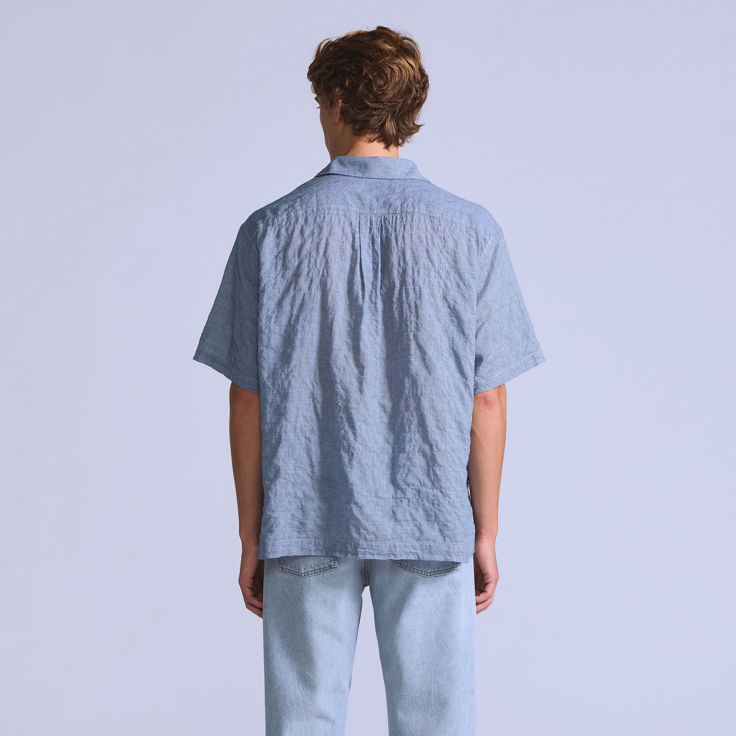 Blue Tab Short Sleeve Camp Shirt