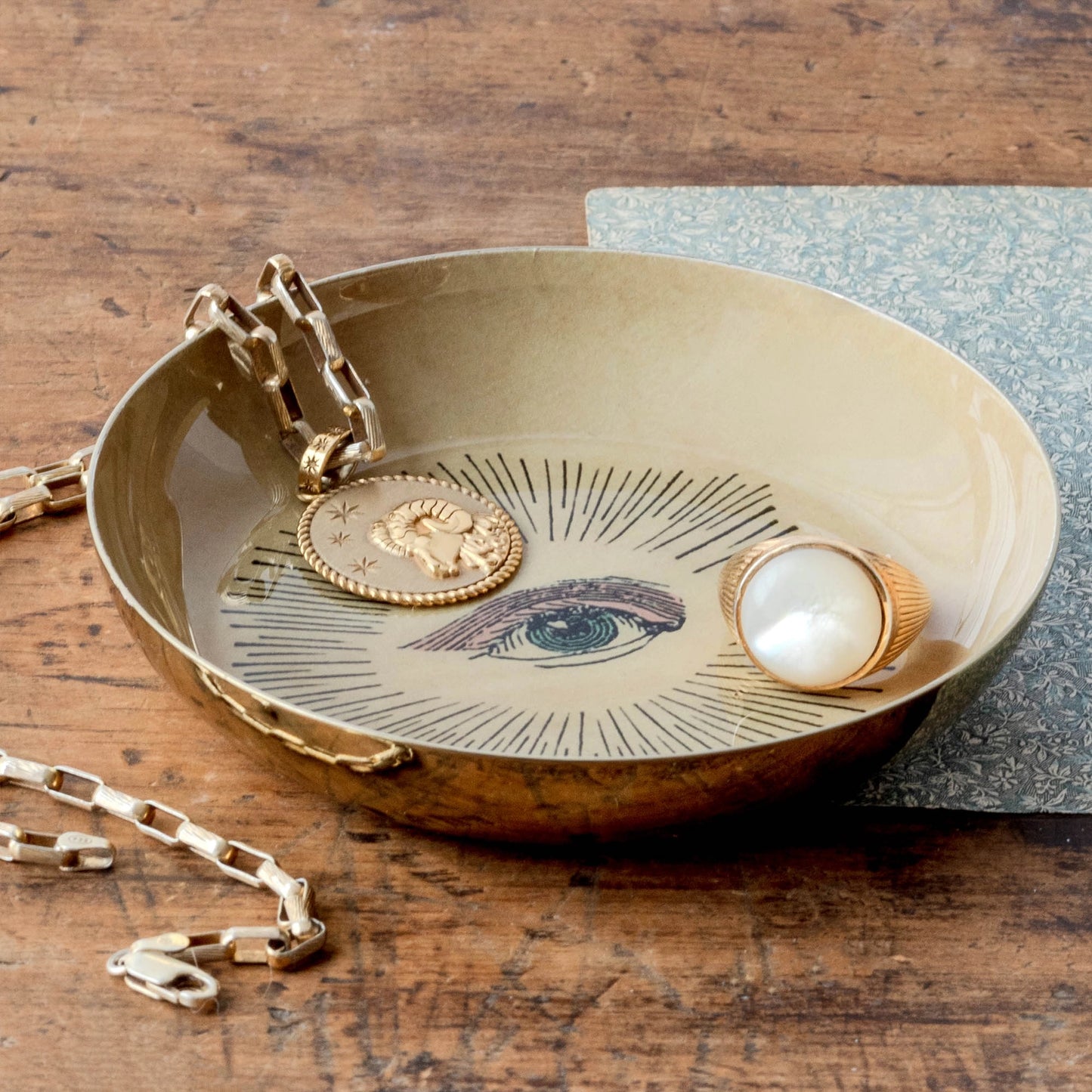 All Seeing Eye  Enamel Tray