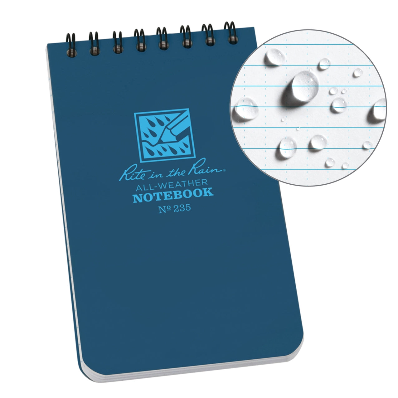 Rite in the Rain Top Spiral Notebook in Blue