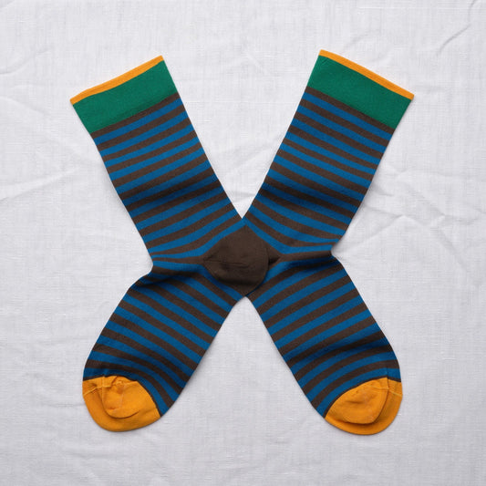 Striped Socks in Umber