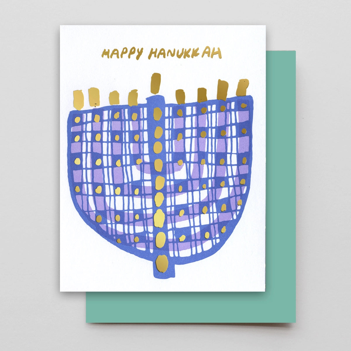 Hanukkah Foil Card