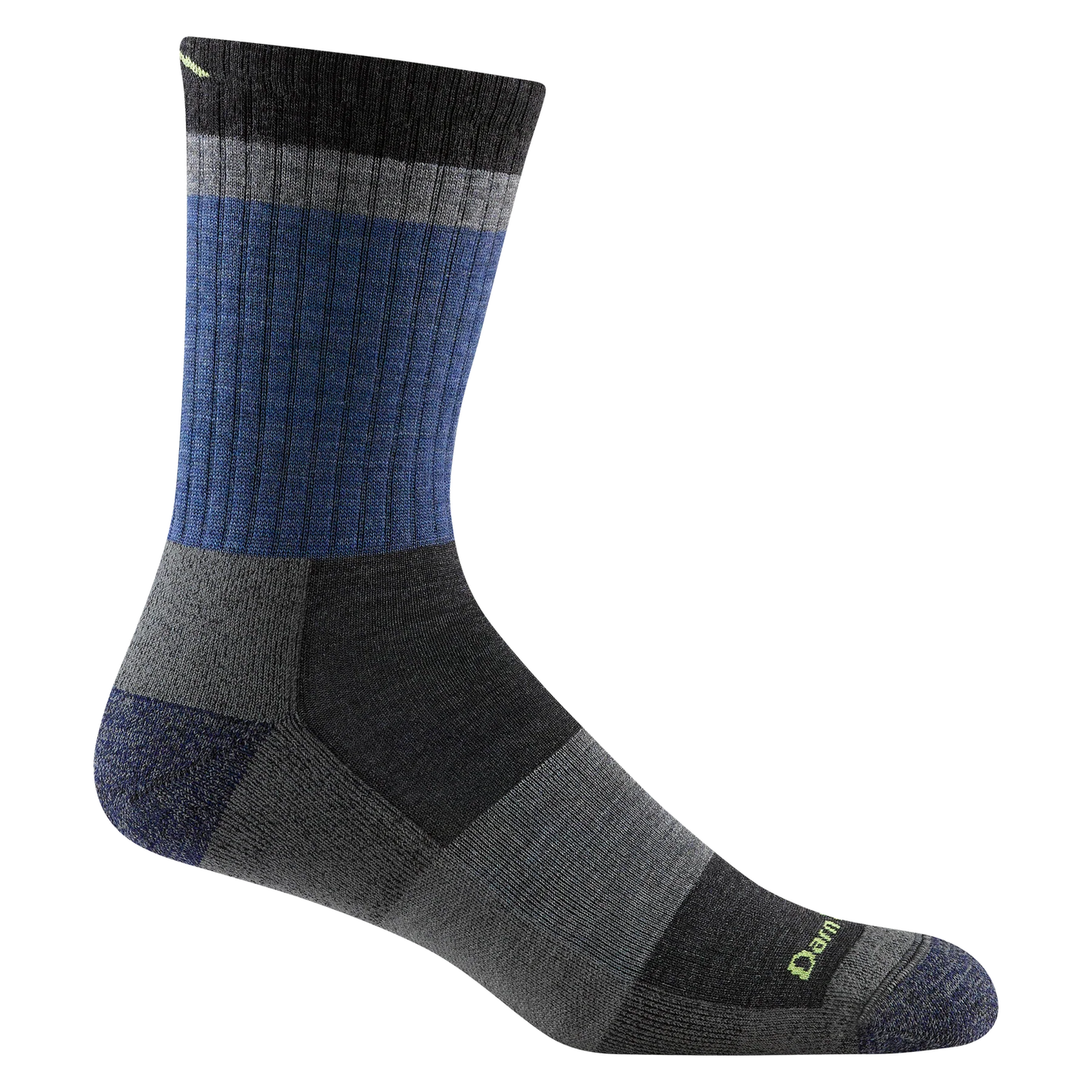 Heady Stripe Micro Crew Lightweight Hiking Sock in Blue