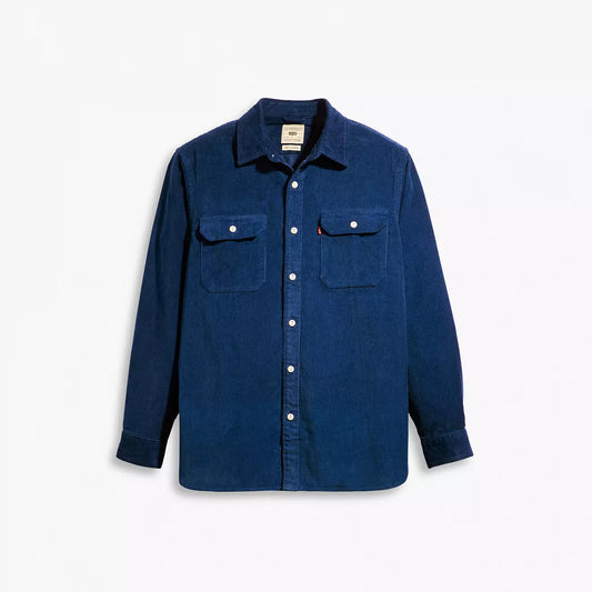 Jackson Worker Corduroy Overshirt in Indigo