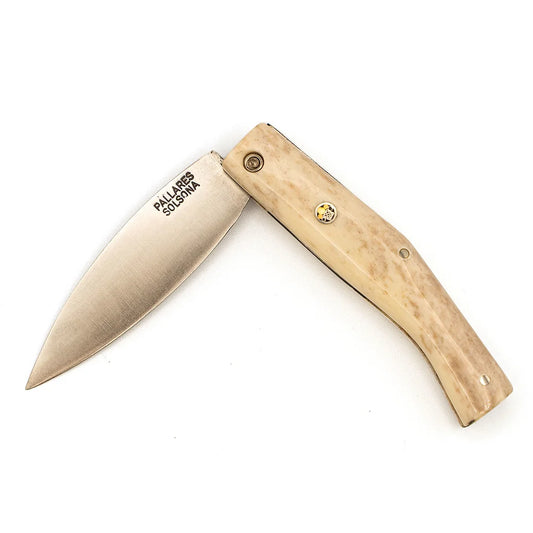 Busa Stainless Steel Deer Horn Pocket Knife