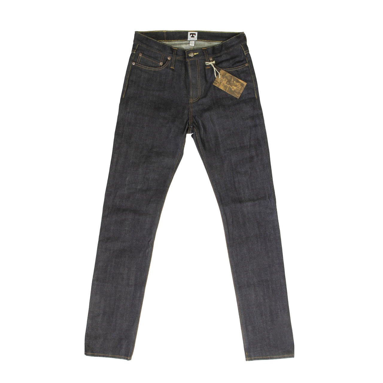 Elgin Mid Rise Slim Tapered Selvedge Denim Jeans