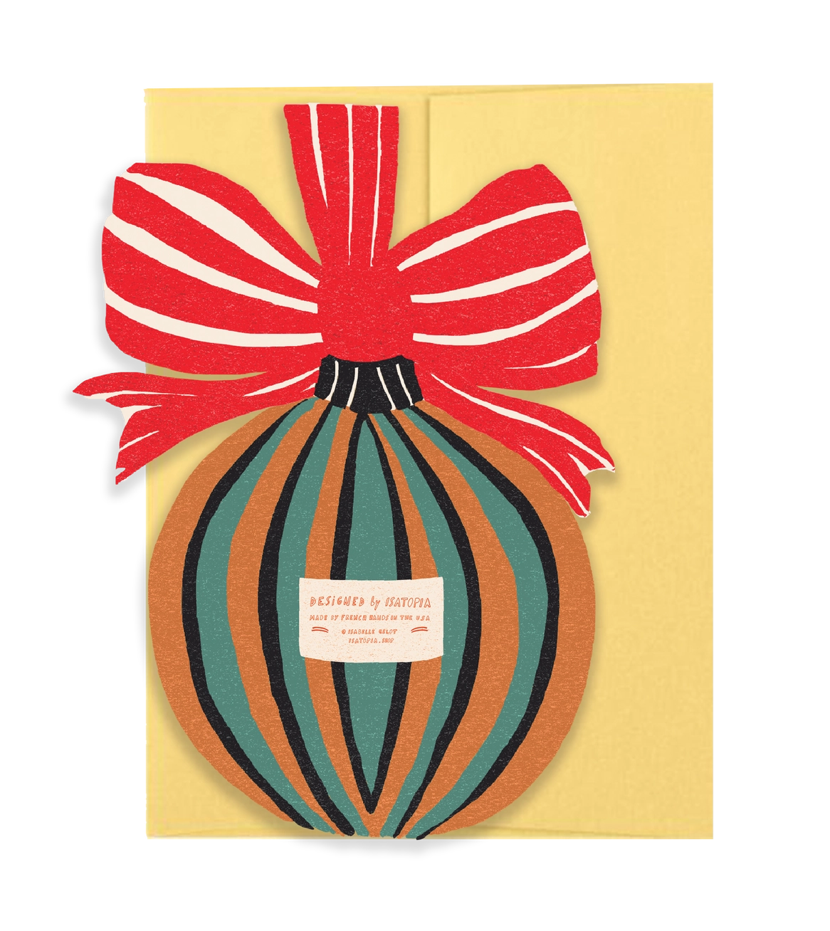 Holiday Bauble Die Cut Card