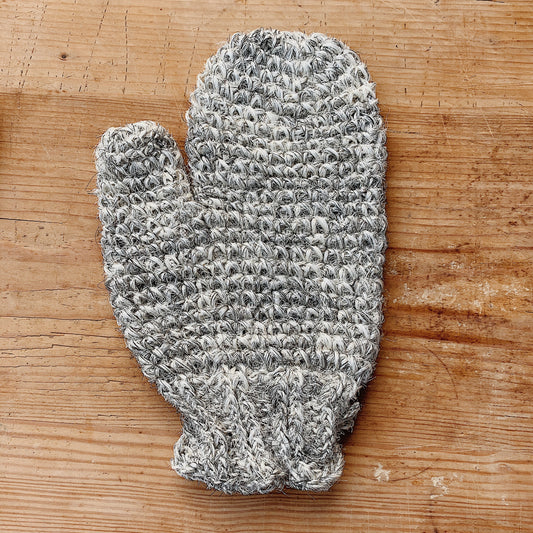 Sisal and Horsehair Body Mitt