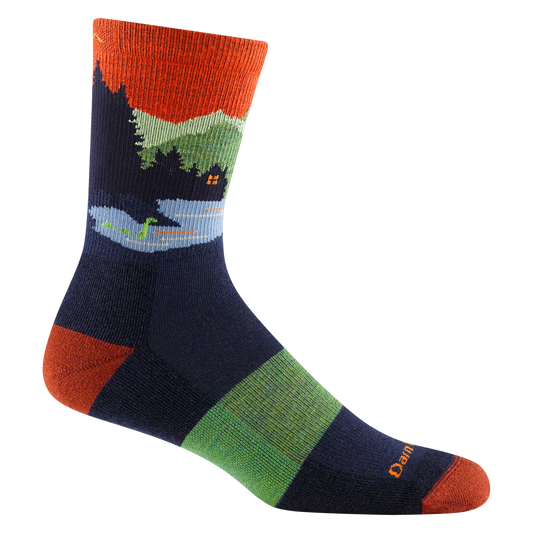 Close Encounters Micro Crew Midweight Hiking Socks in Eclipse