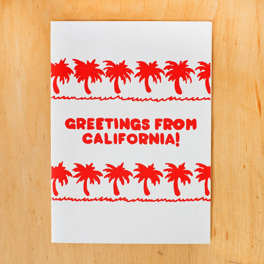 Greetings From California Card