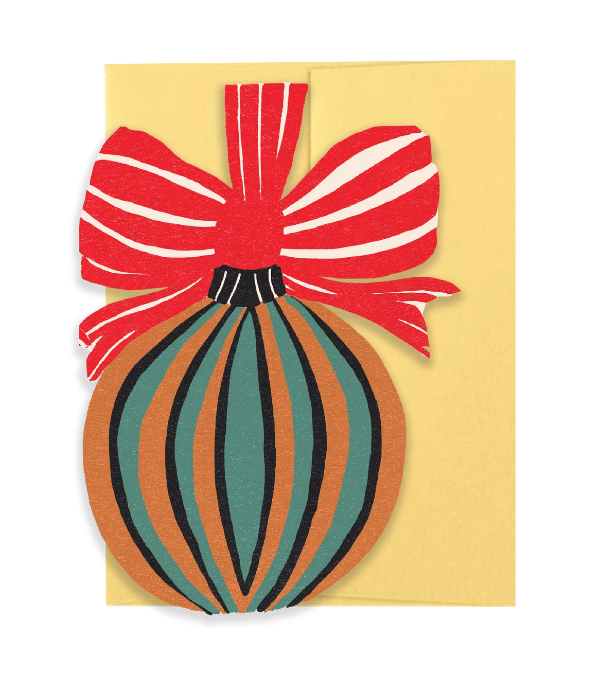 Holiday Bauble Die Cut Card