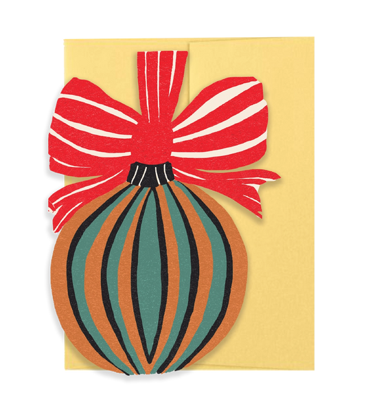 Holiday Bauble Die Cut Card