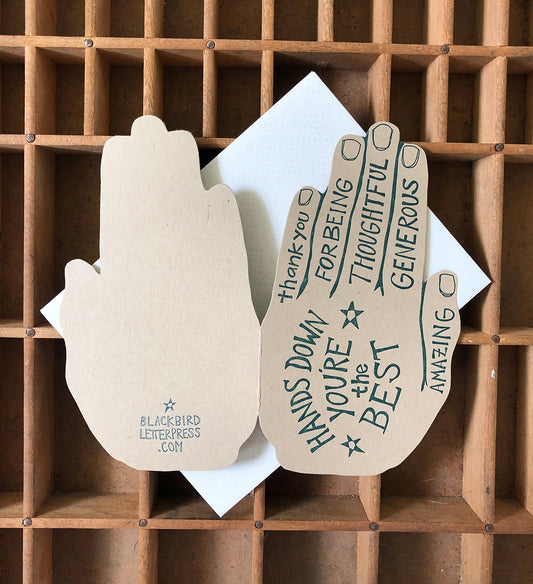 Thanks Hand Card
