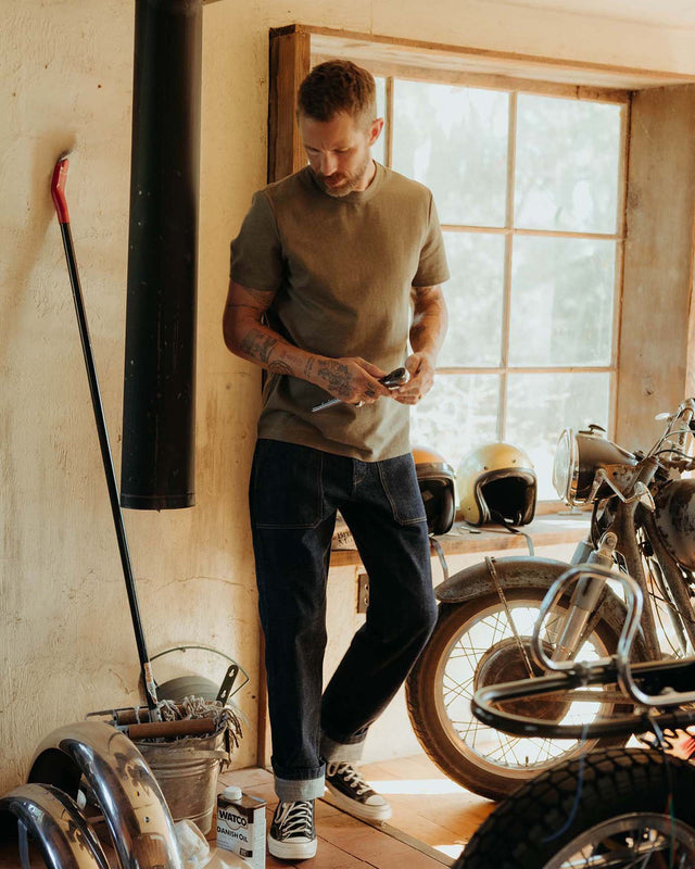 The Organic Cotton Shop Tee in Army Twist