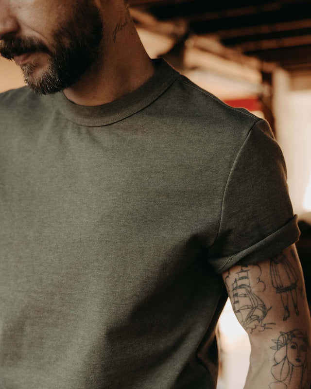 The Organic Cotton Shop Tee in Army Twist