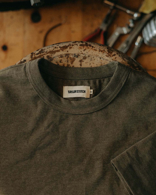 The Organic Cotton Shop Tee in Army Twist