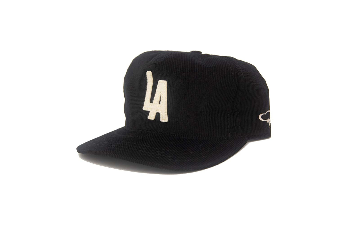 LA City Series Snapback in Black Corduroy