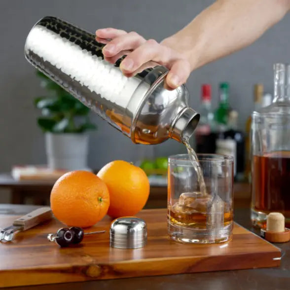 Irving Hammered Stainless Steel Cocktail Shaker