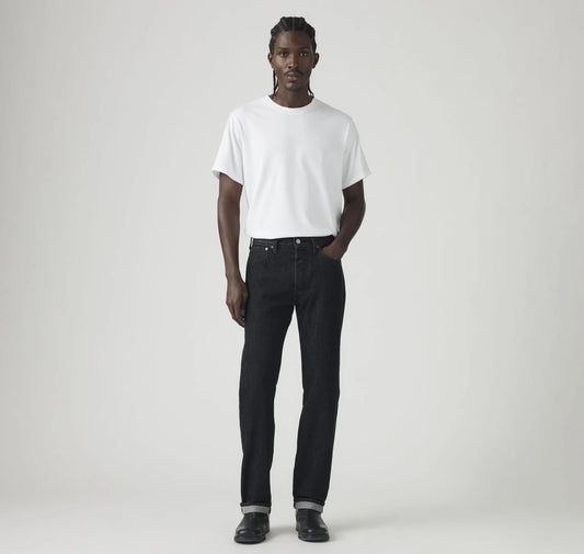 501™ Original Selvedge Men's Jeans in Big Step Rinse - Black