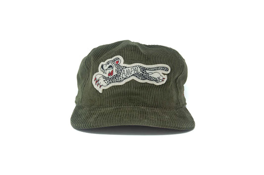Cheetah Cord Strapback in Green