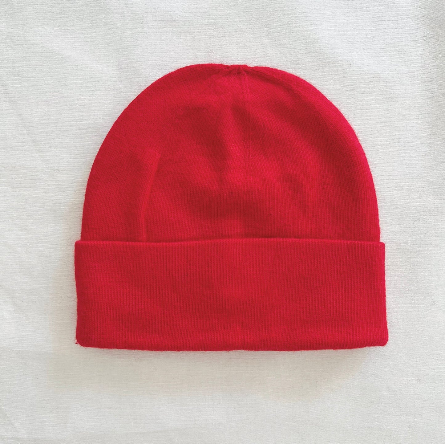 Angora Beanie in Red