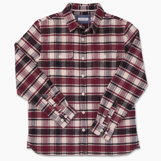 Winter Flannel Utility Shirt in Spanish Tile