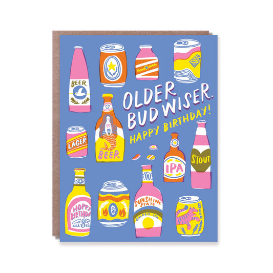 Older Bud Wiser Birthday Card