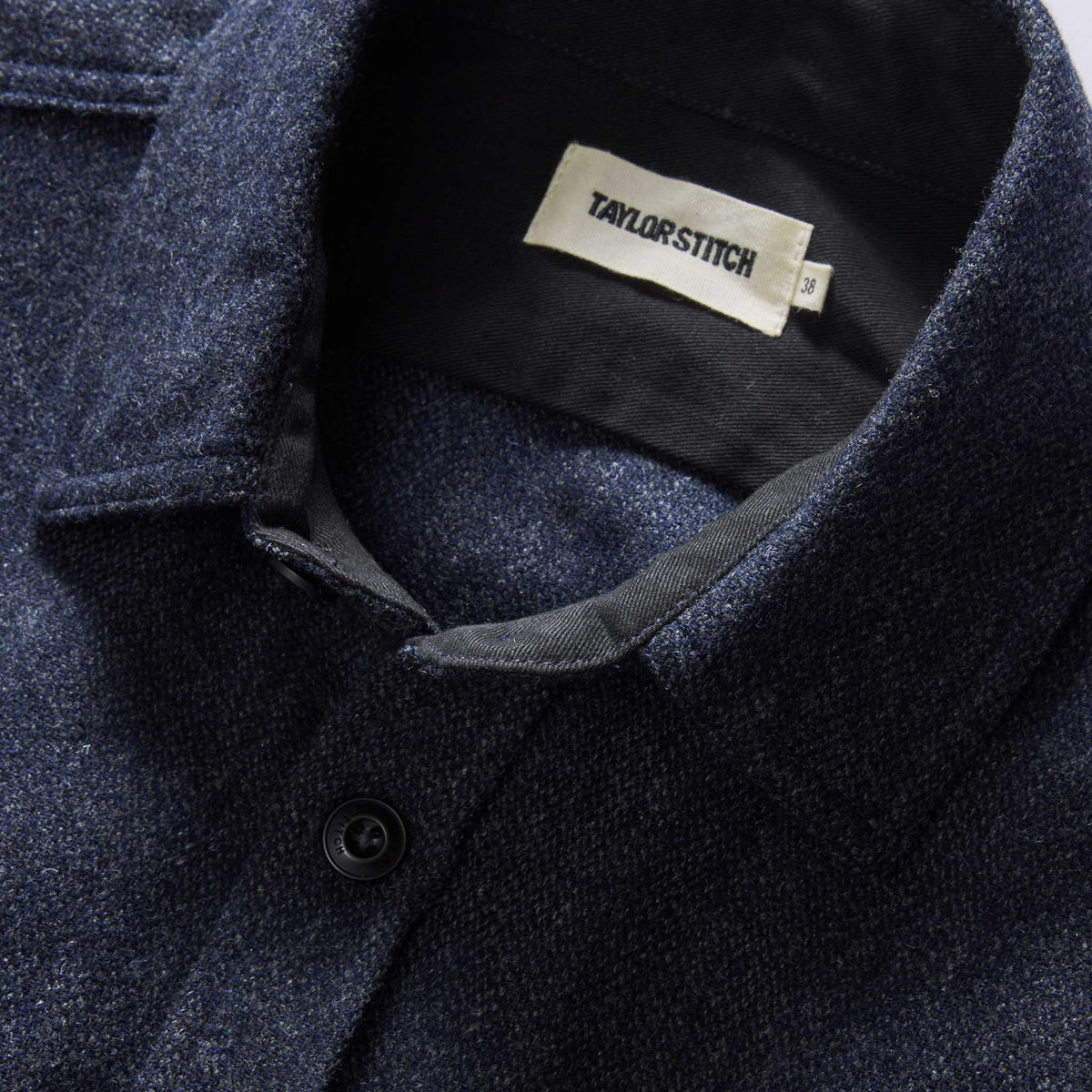 The CPO Shirt in Marine Tweed Wool