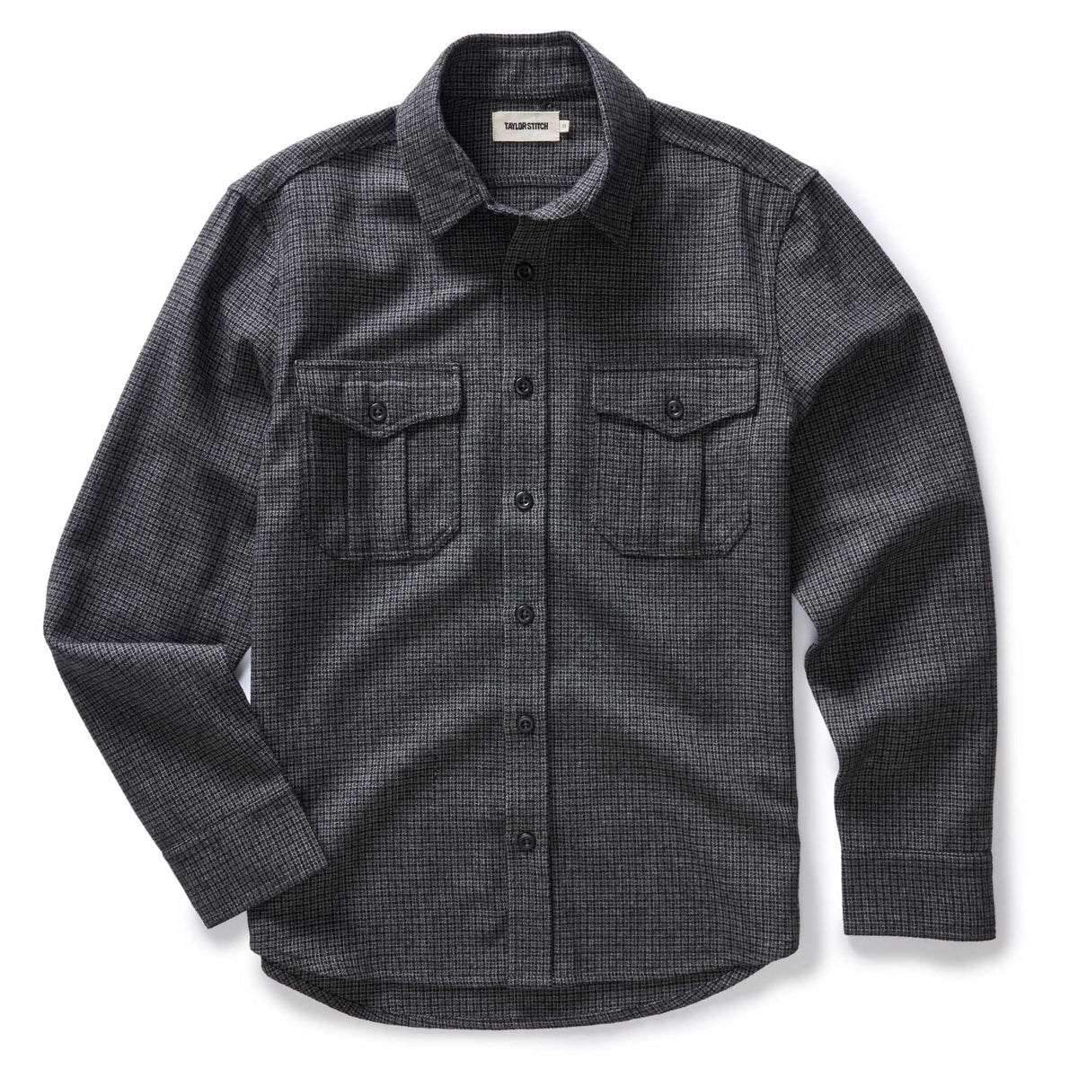 The Saddler Shirt in Ash Check Wool