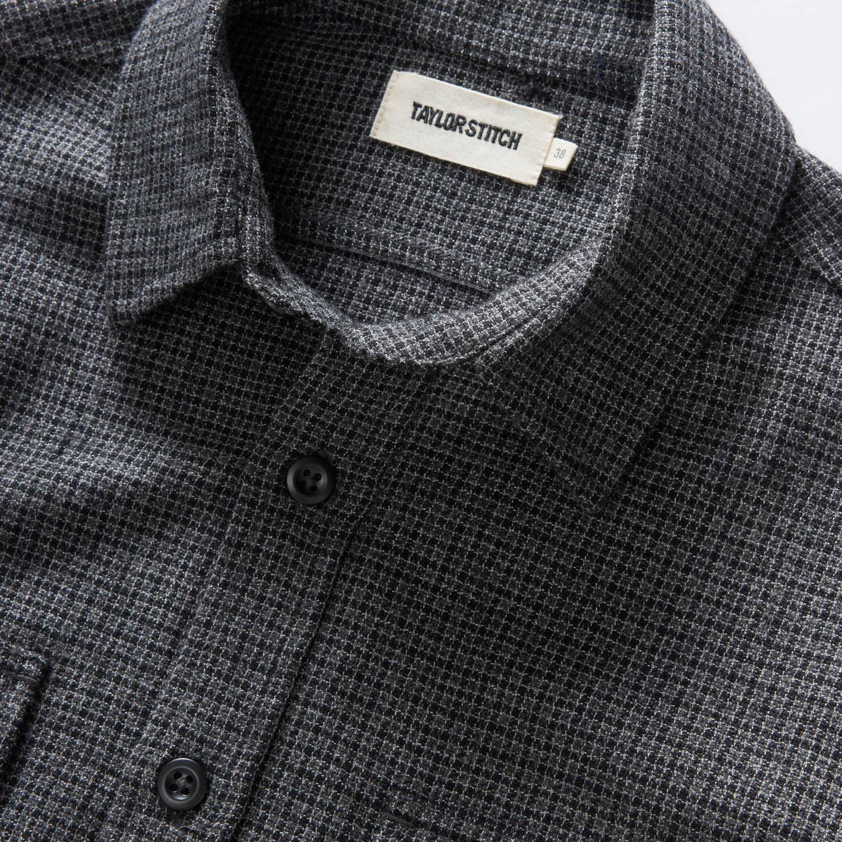 The Saddler Shirt in Ash Check Wool