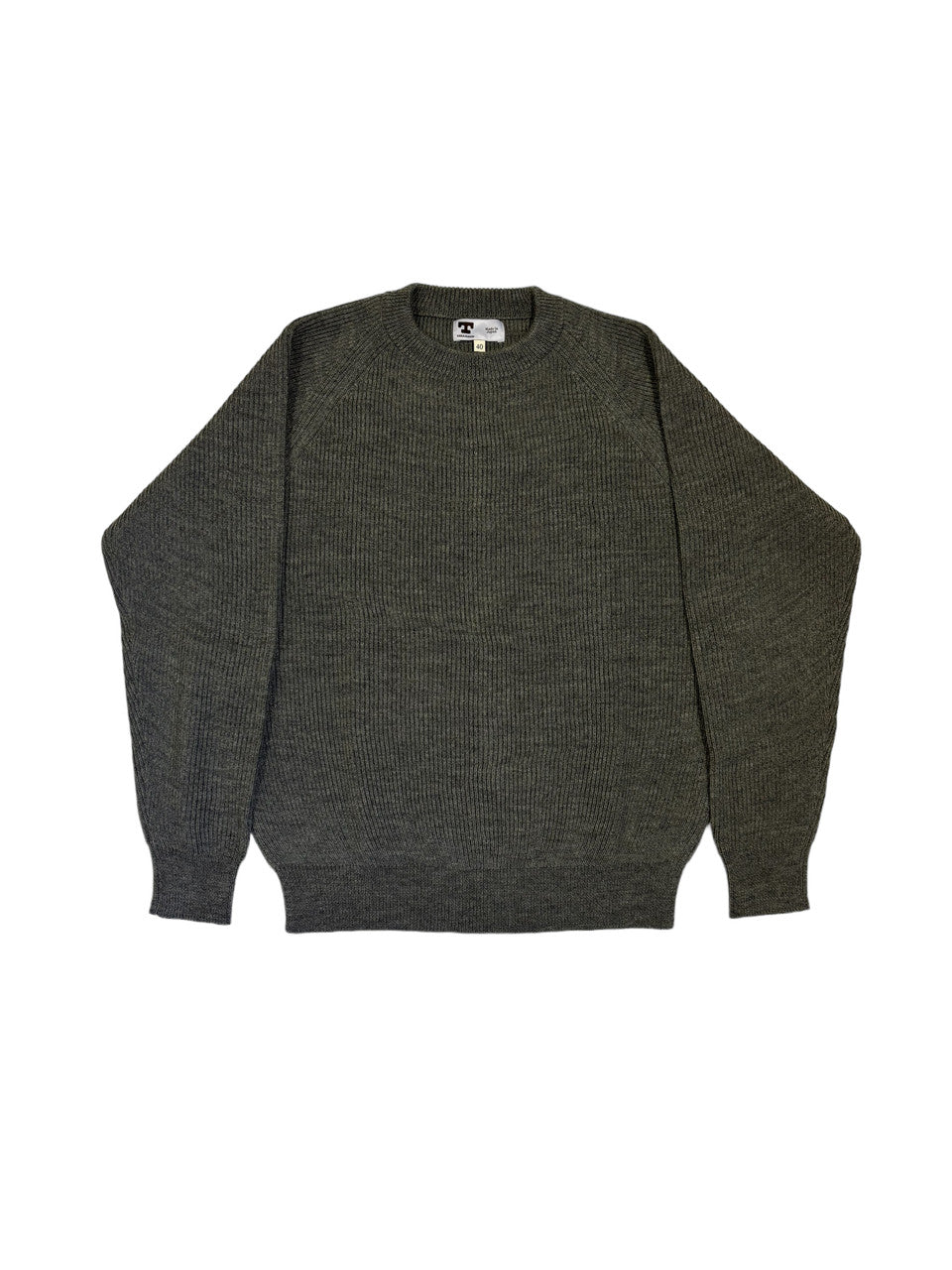 Wool Crewneck Sweater in Grey