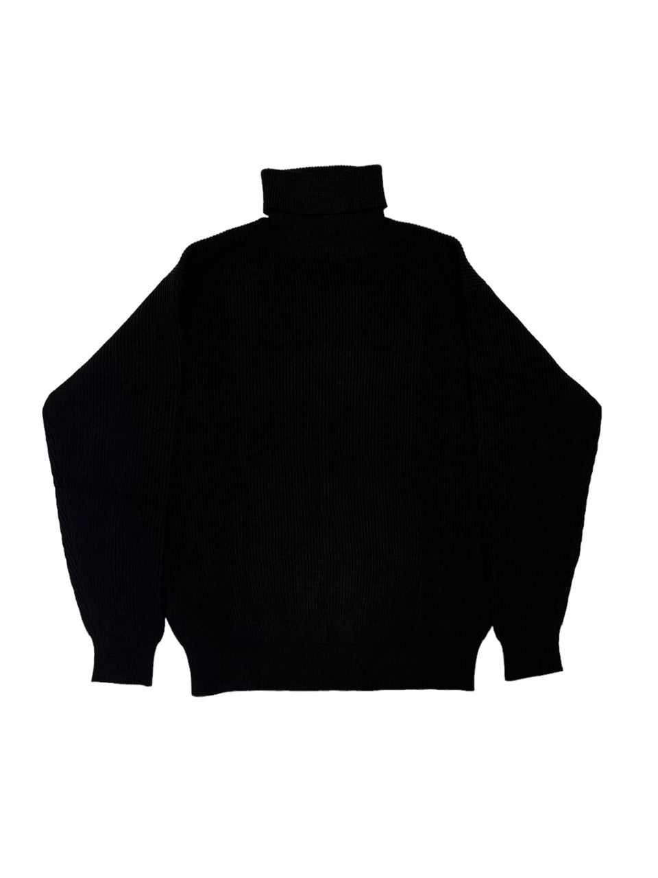 Wool Turtleneck Sweater in Black