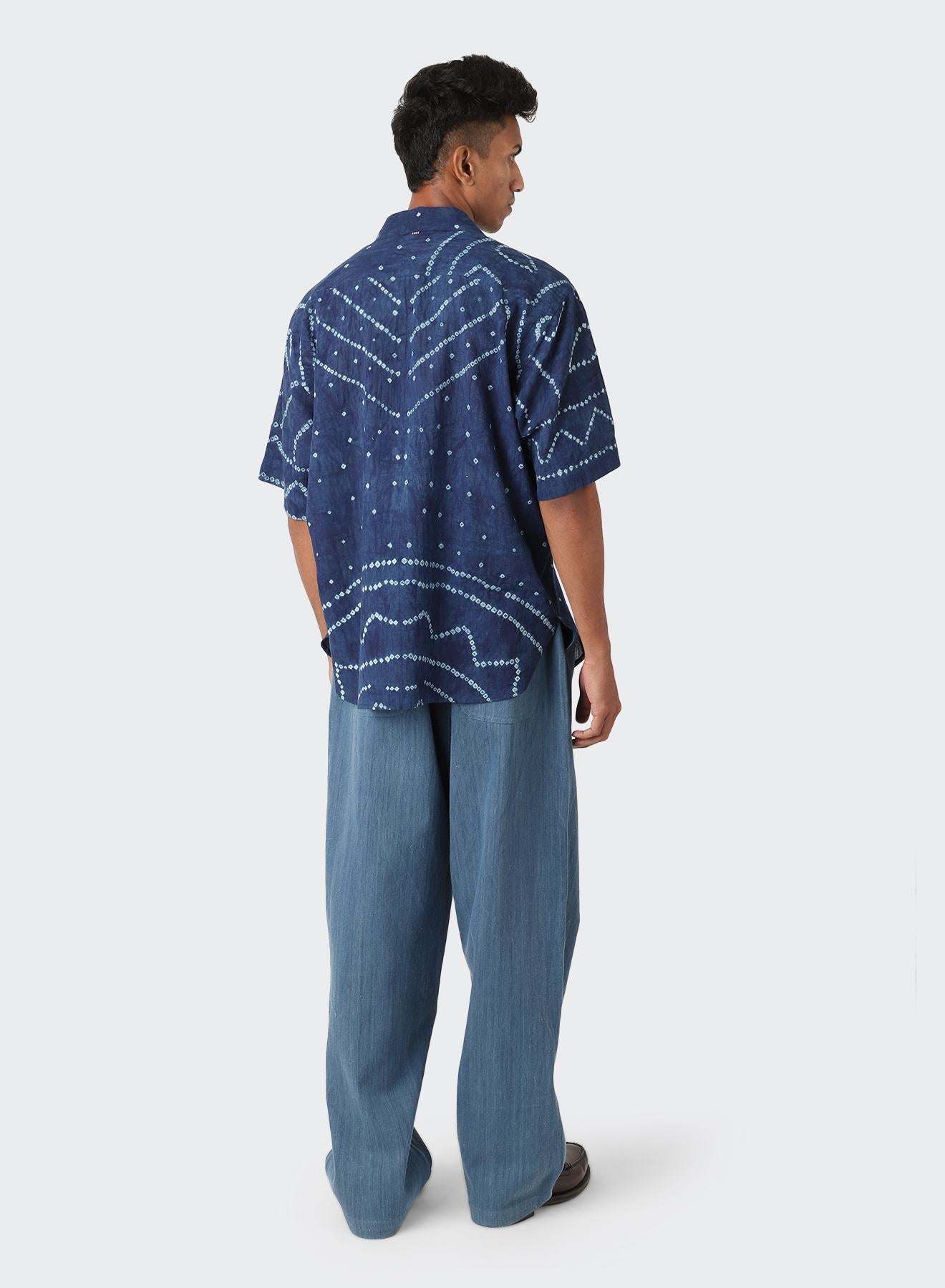 Bandhani Shirt in Indigo