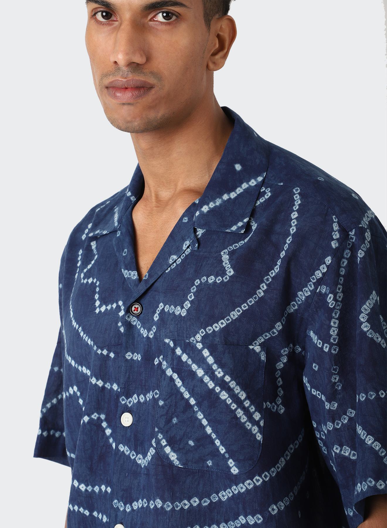 Bandhani Shirt in Indigo