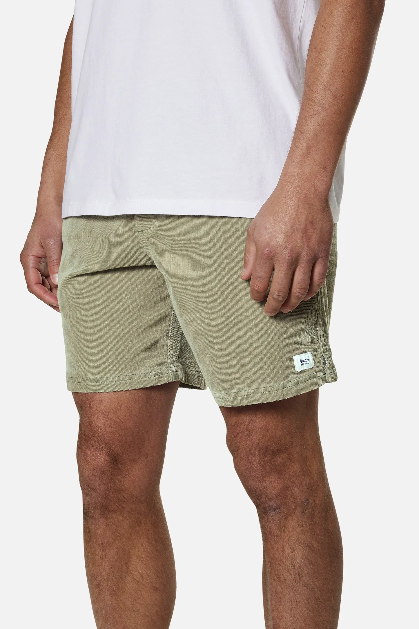 Cord Local Shorts in Warm Grey