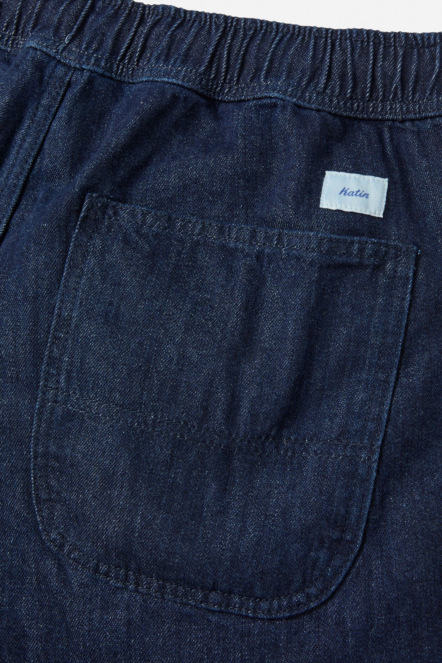 Deck Denim Elastic Waist Pant in Indigo