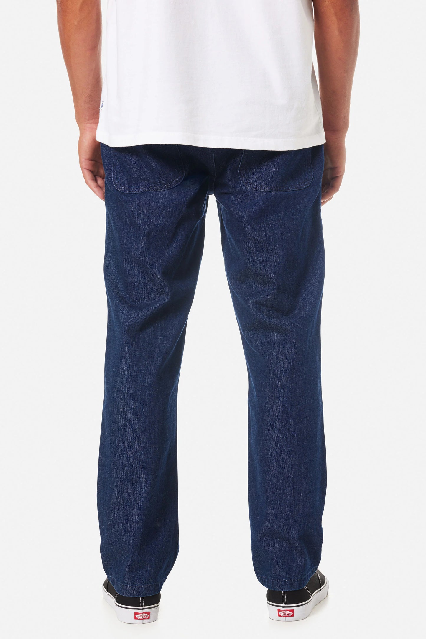 Deck Denim Elastic Waist Pant in Indigo