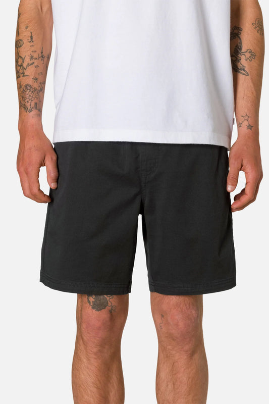 Patio Shorts in Black Wash