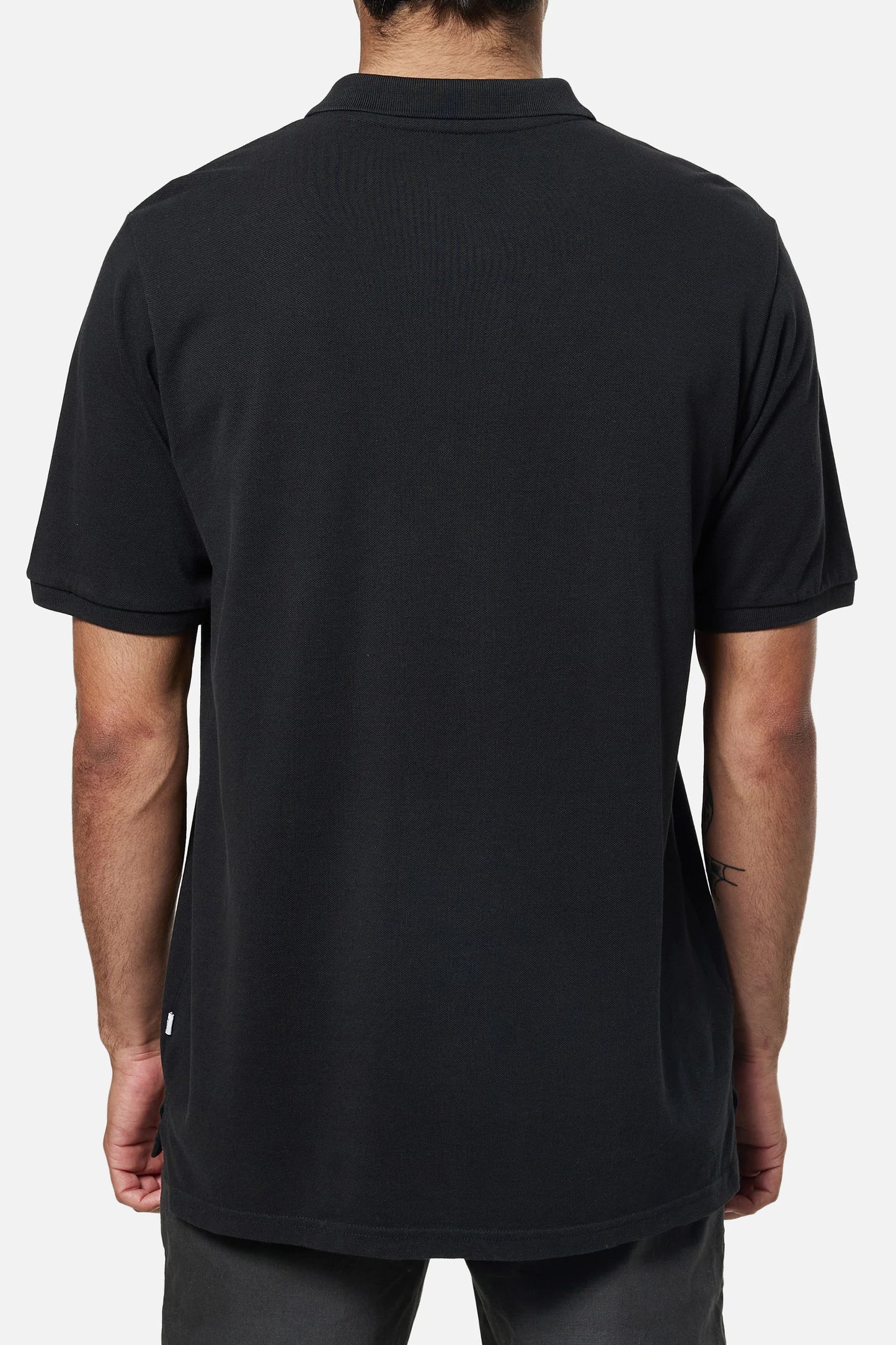 Script Polo in Black