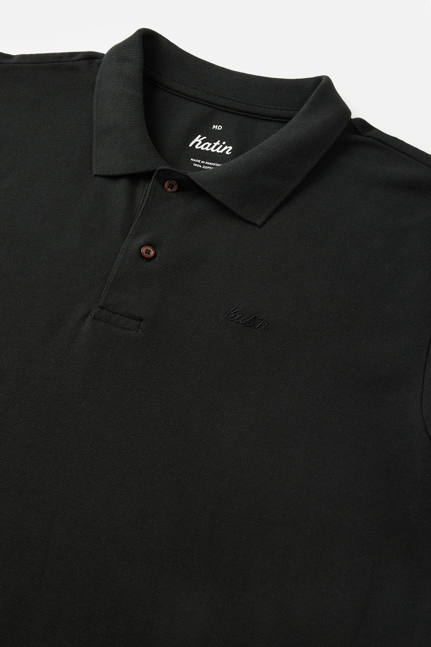 Script Polo in Black