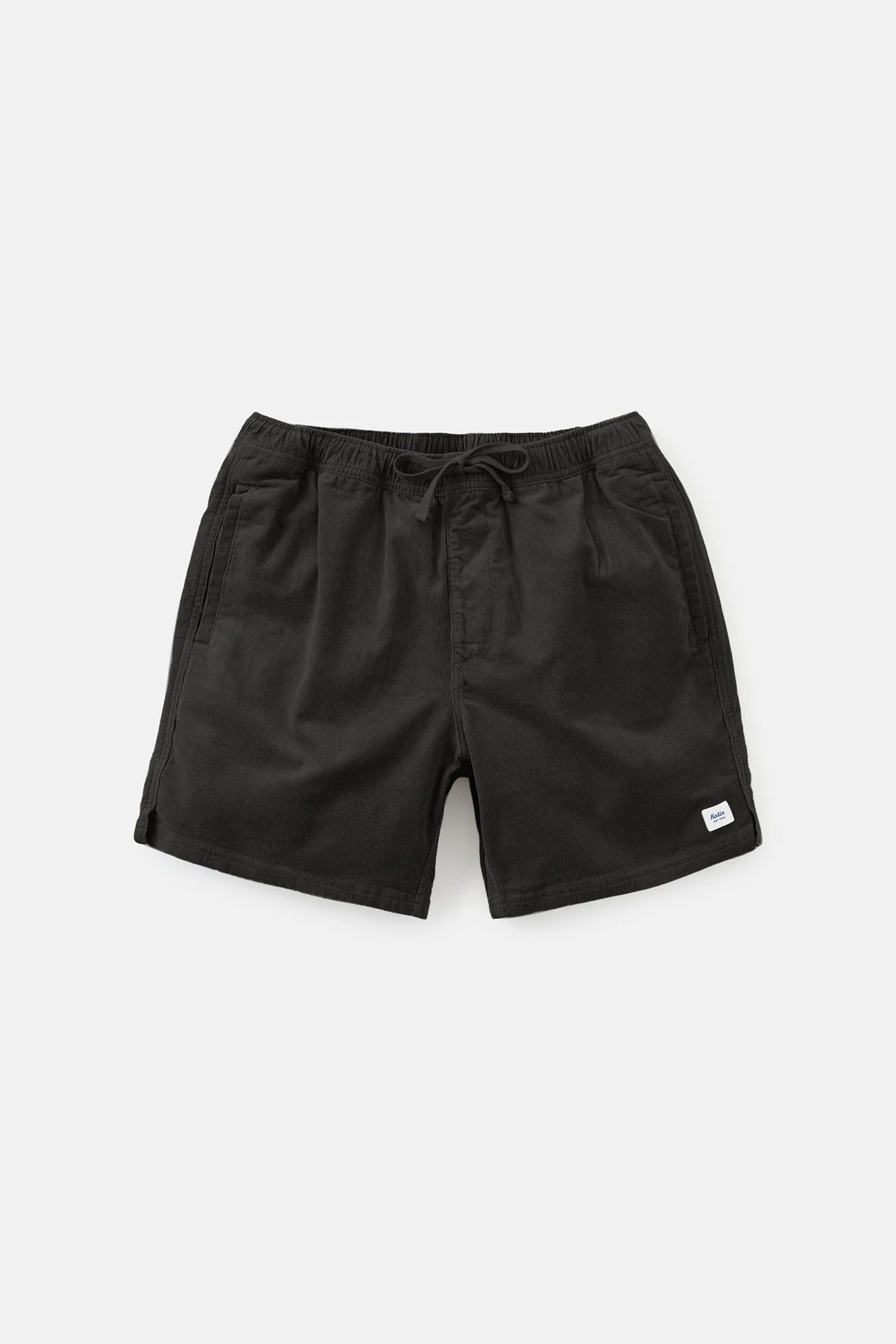 Cord Local Shorts in Black Wash