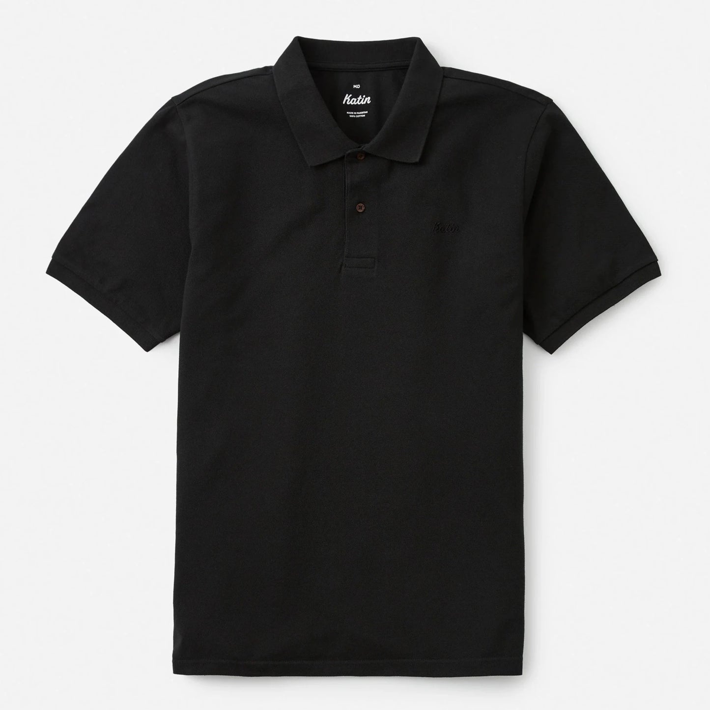 Script Polo in Black