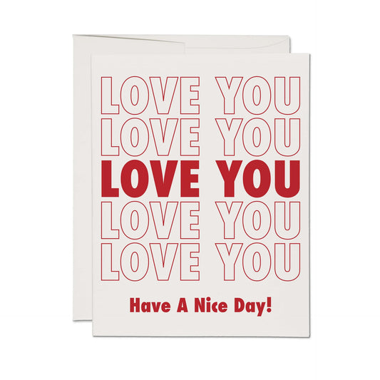 Grocery Bag Love Card