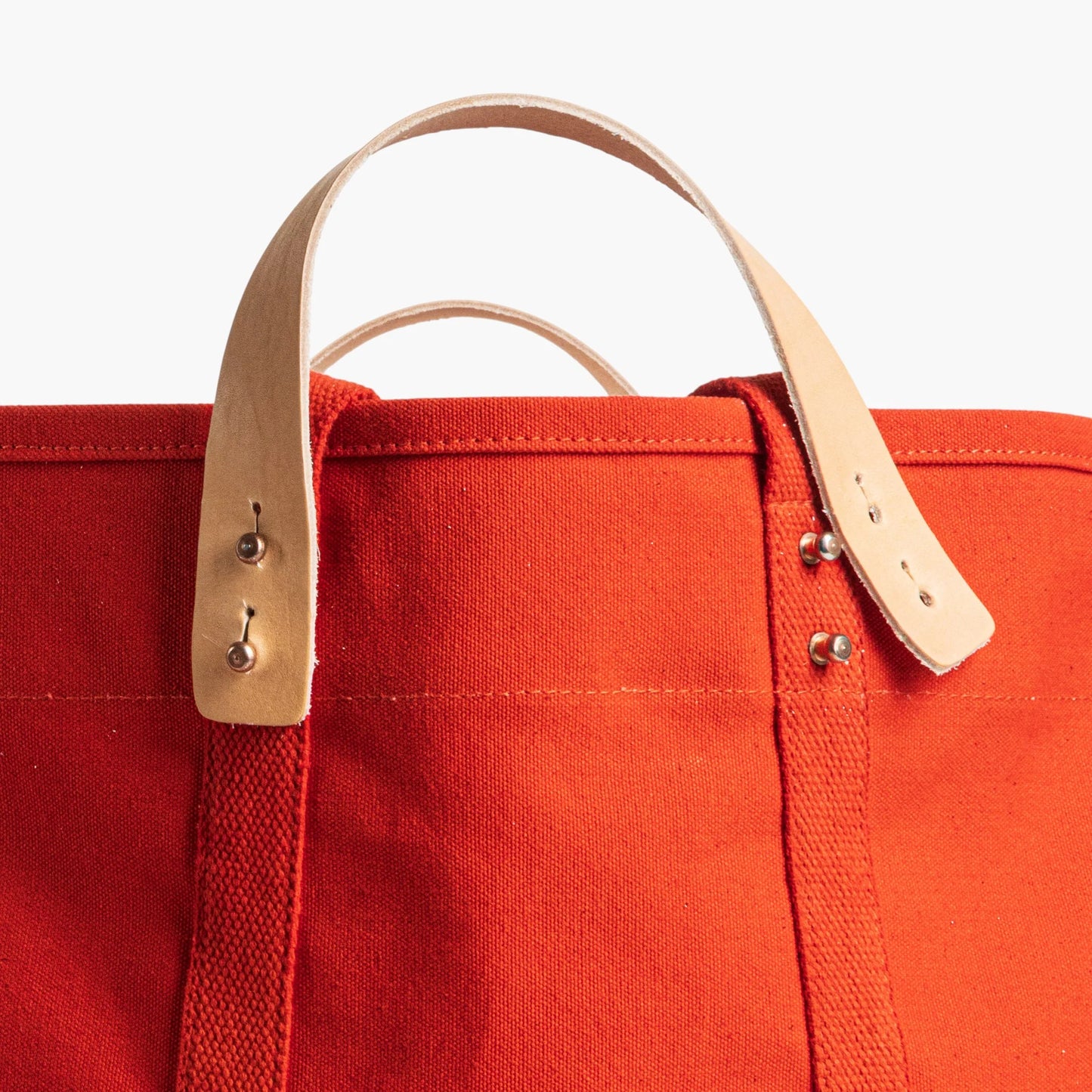 Large East West Tote in Persimmon