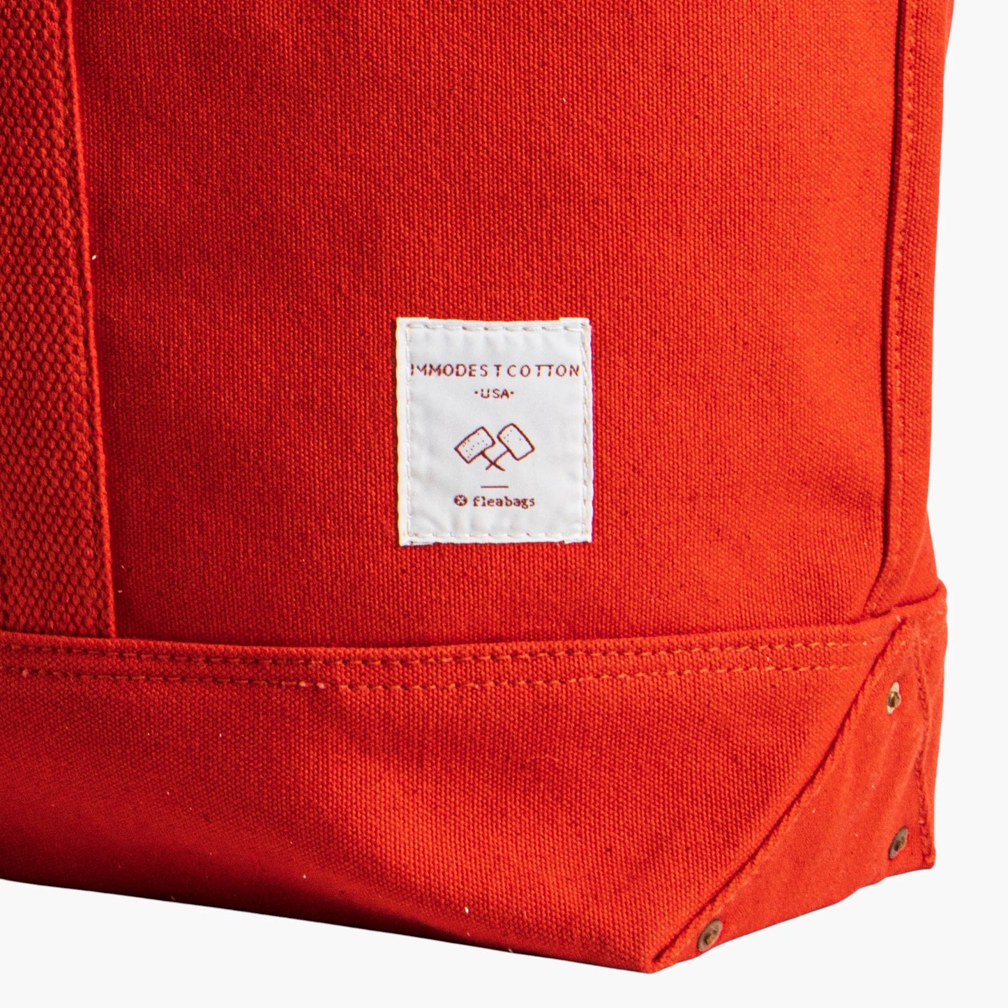 Large East West Tote in Persimmon