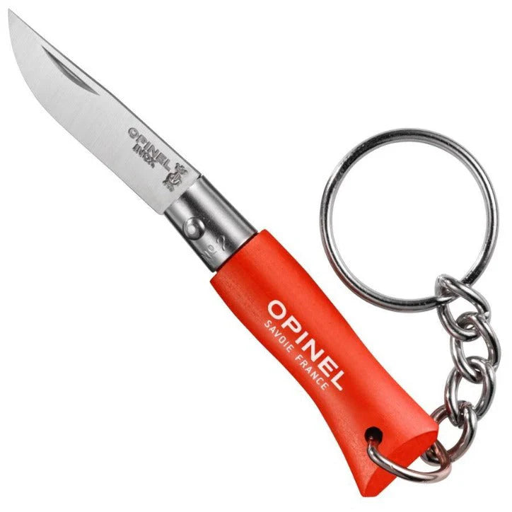 No.02 Keyring Stainless Folding Knife in Orange