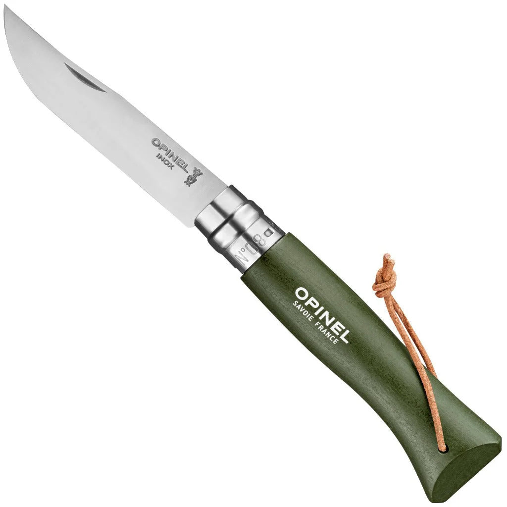 No.8 Stainless Folding Knife in Khaki