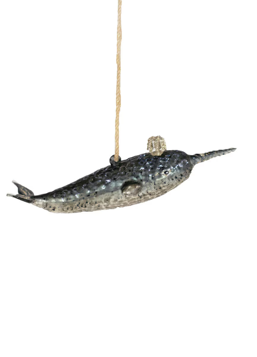 Victorian Narwhal Ornament